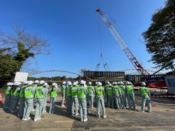 津工業　現場見学　中川原橋