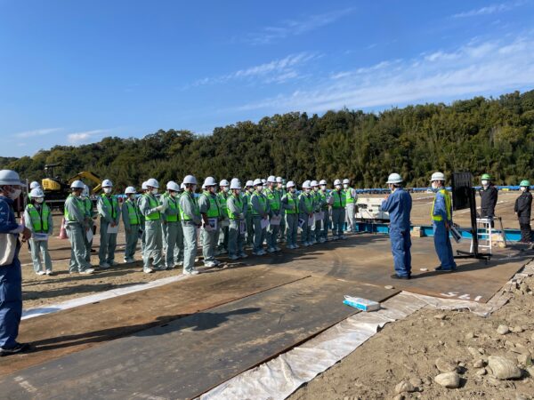 津工業　現場見学　中川原橋