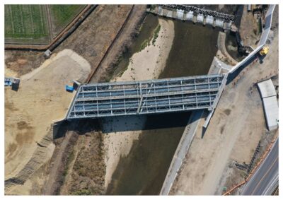 海蔵川ランプ橋　架設完了